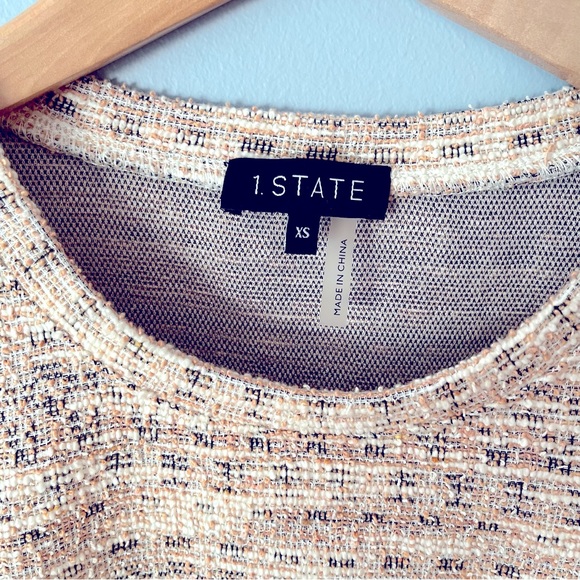 1.State Cold Shoulder Knit Top - Pink - Picture 4 of 7